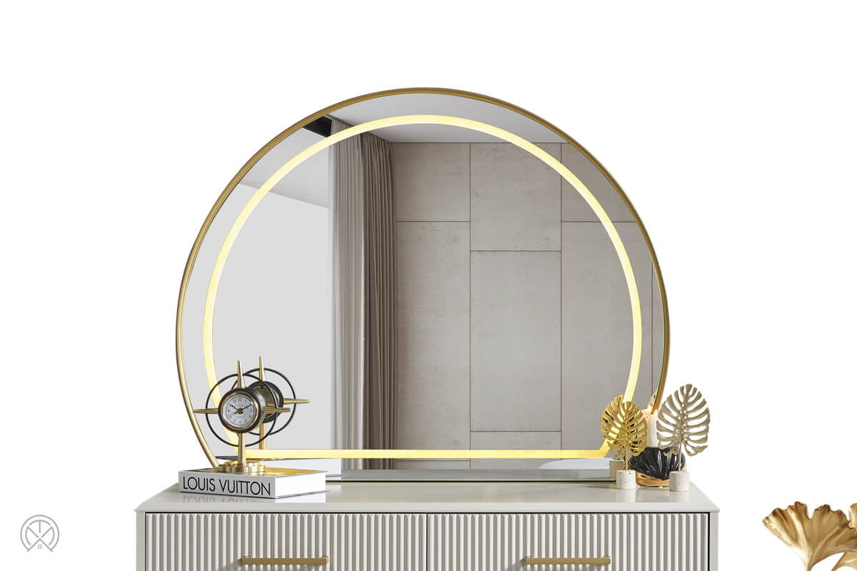 Gold-Black Şifonyer Aynası
