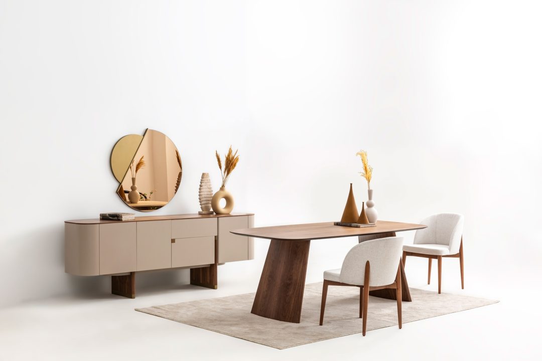 Beige - Walnut Esszimmer