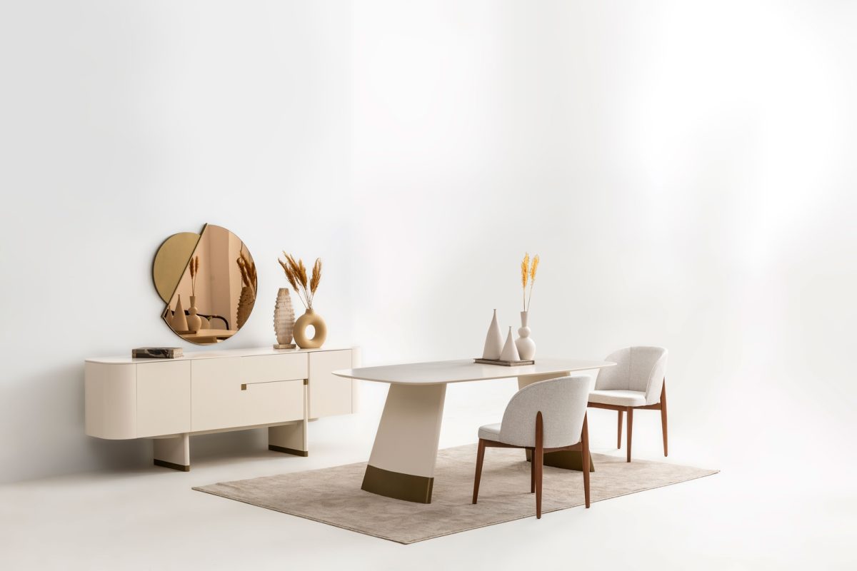 Ecru - Gold Esszimmer – Bild 2