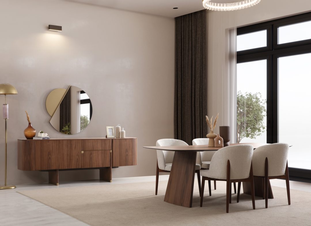 Full Walnut Esszimmer – Bild 2