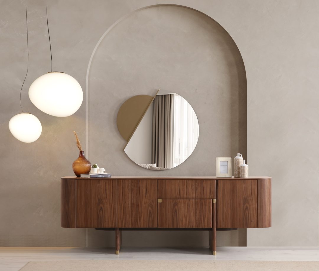 Full Walnut Konsole – Bild 3