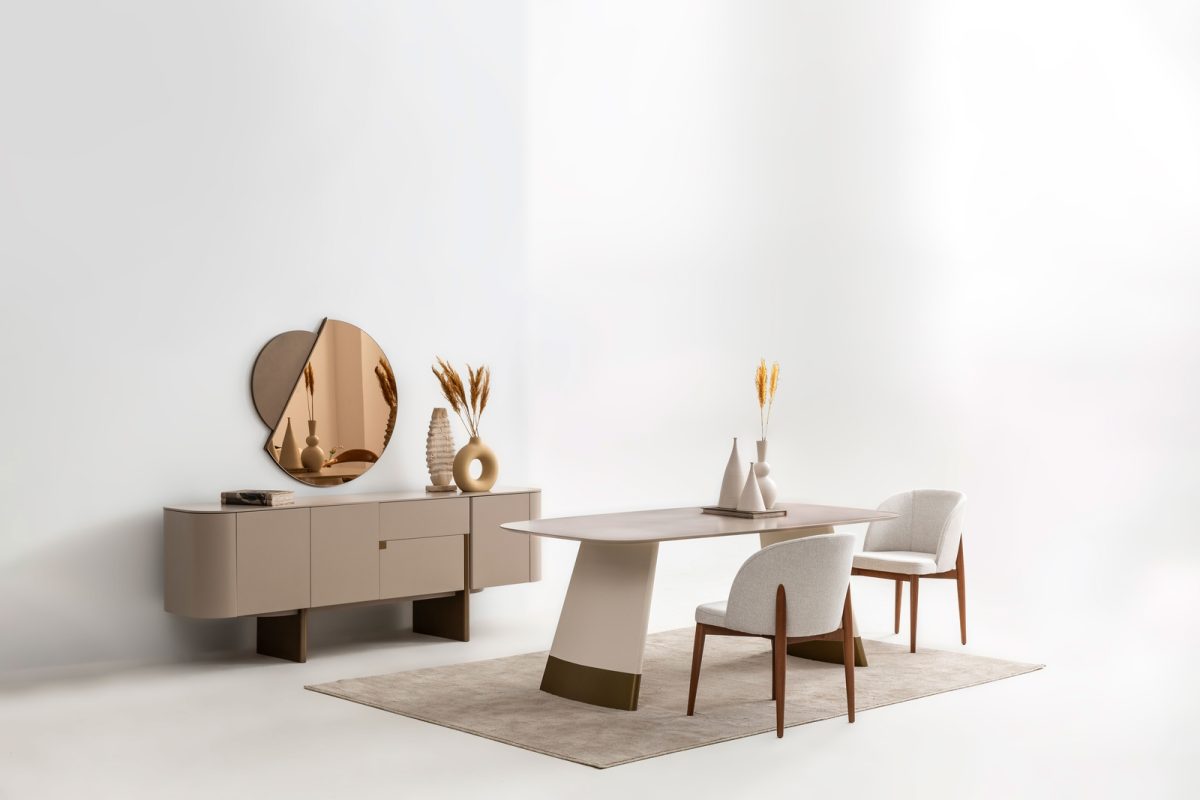 Beige - Gold Esszimmer – Bild 6
