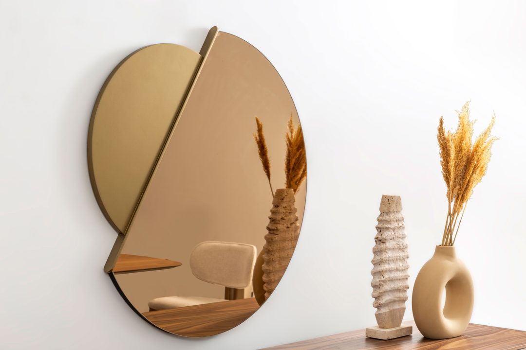 Beige - Walnut Konsole – Bild 3