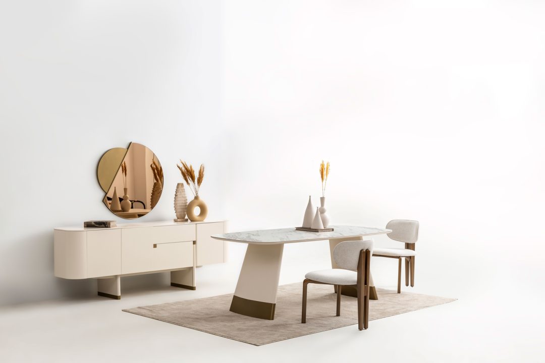 Ecru - Gold Esszimmer – Bild 6