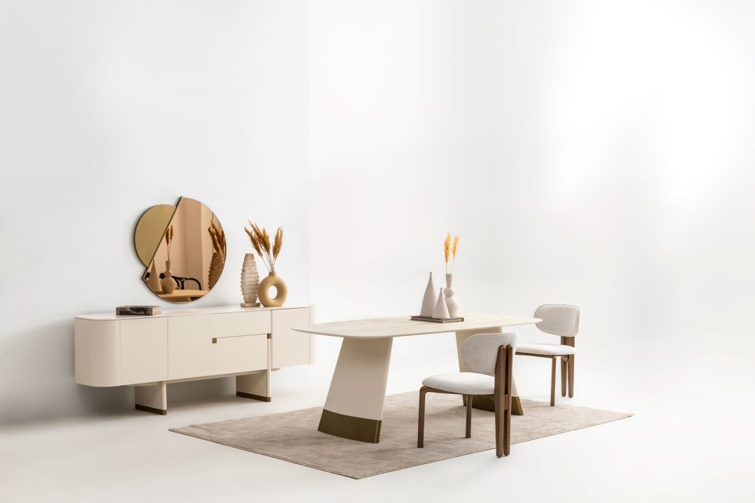 Ecru - Gold Esszimmer – Bild 7