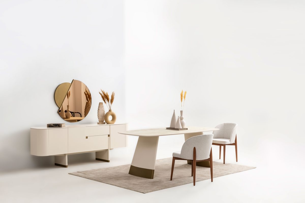 Ecru - Gold Esszimmer – Bild 8
